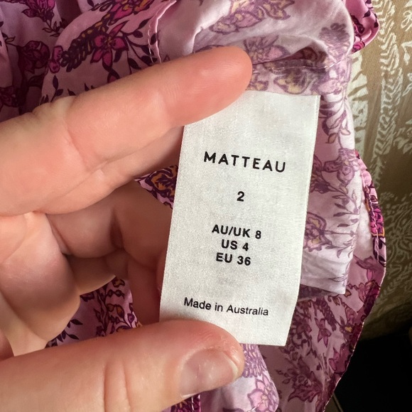 MATTEAU Floralprint Cottonpoplin Mini Dress - Picture 8 of 10